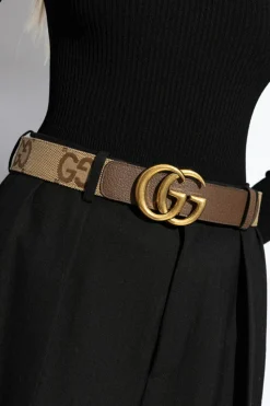 Gucci BROWN GG Supreme belt
