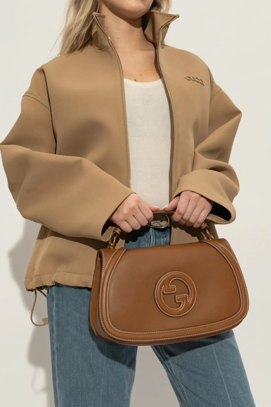 Gucci BROWN Handbag Blondie Medium