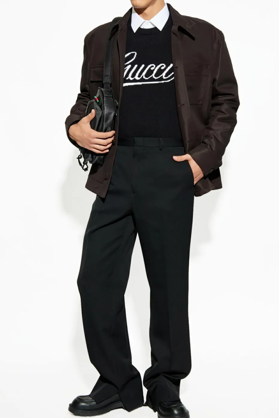 Gucci BROWN Jacket with logo