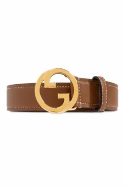 Gucci BROWN Leather belt