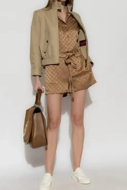 Gucci BROWN Monogram shorts