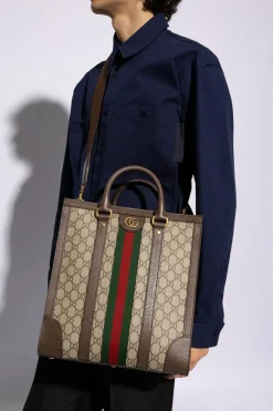 Gucci BROWN ‘Ophidia Medium’ shopper bag