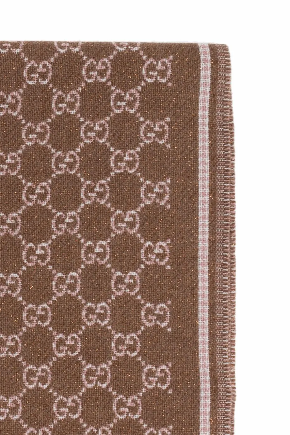 Gucci BROWN Scarf with monogram