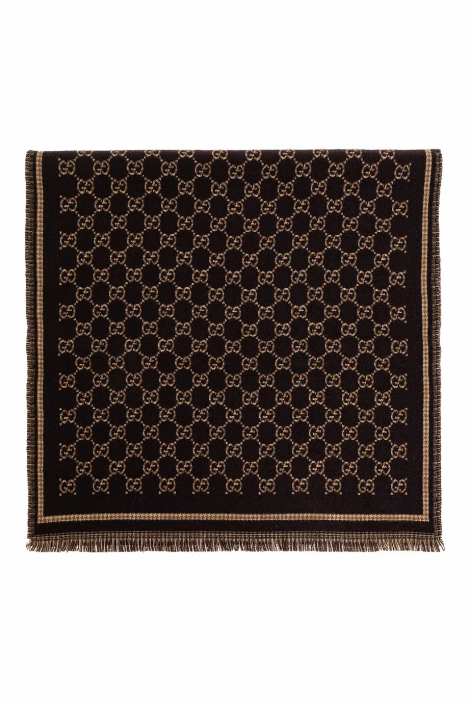 Gucci BROWN Scarf with monogram