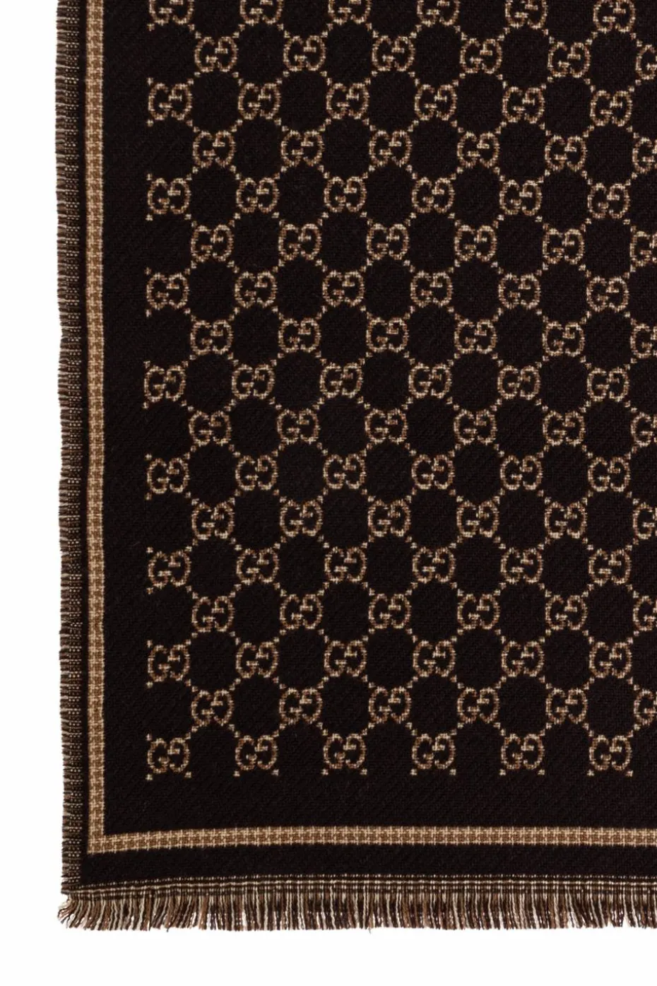 Gucci BROWN Scarf with monogram
