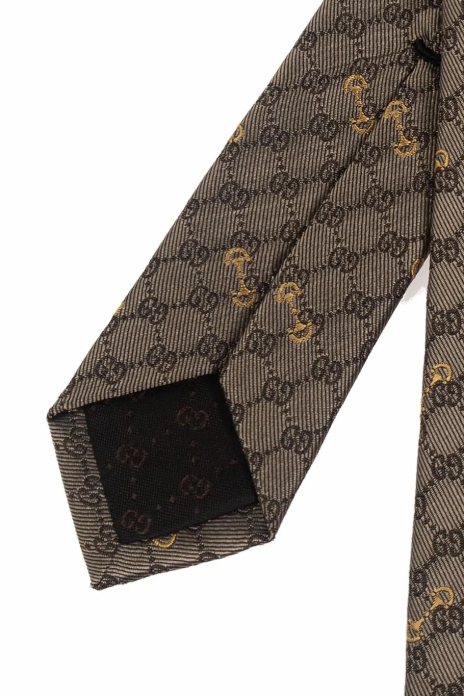 Gucci BROWN Silk tie