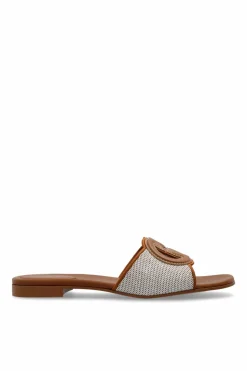 Gucci BROWN Slides with logo
