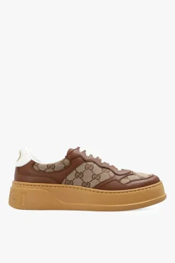 Gucci BROWN Sneakers with GG Supreme canvas