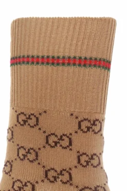 Gucci BROWN Sock with logo pattern