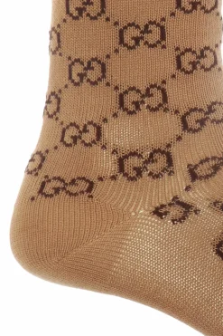 Gucci BROWN Sock with logo pattern