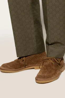 Gucci BROWN Suede ankle boots