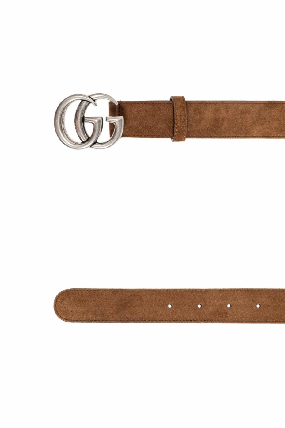 Gucci BROWN Suede belt