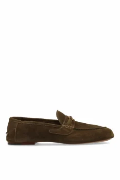 Gucci BROWN Suede loafers