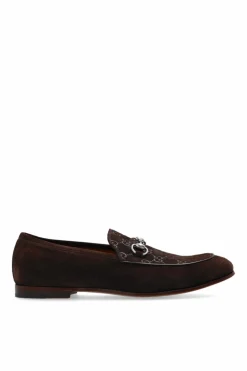 Gucci BROWN Suede shoes type loafers