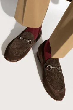 Gucci BROWN Suede shoes type loafers