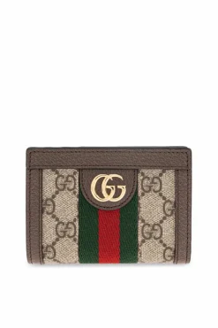 Gucci BROWN Wallet with Web strap