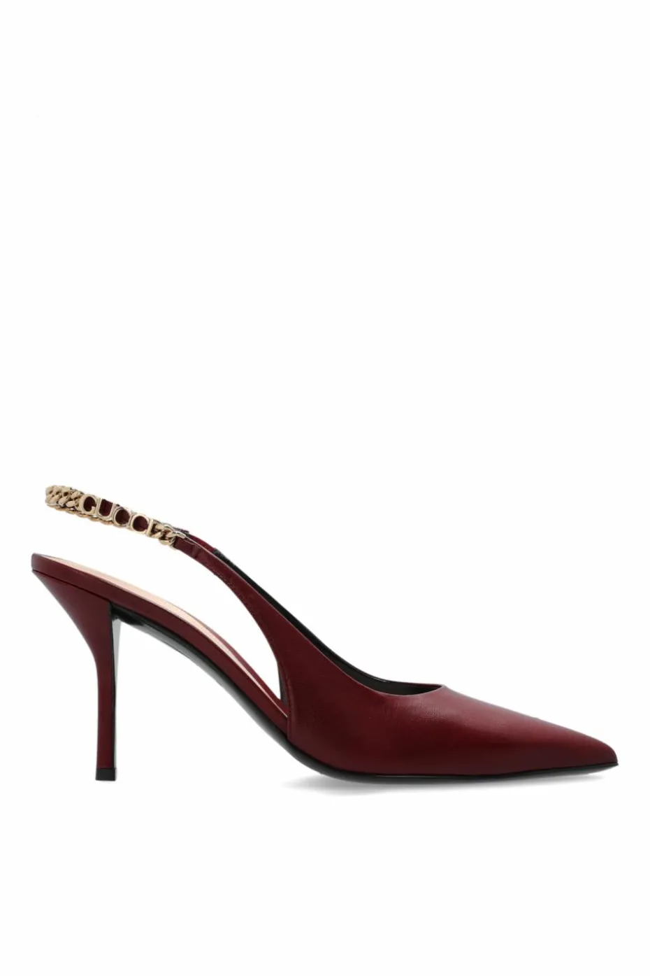 Gucci BURGUNDY Leather high-heeled shoes Signoria
