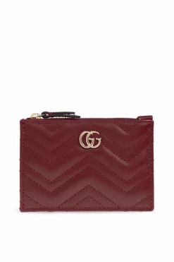 Gucci BURGUNDY Leather key case