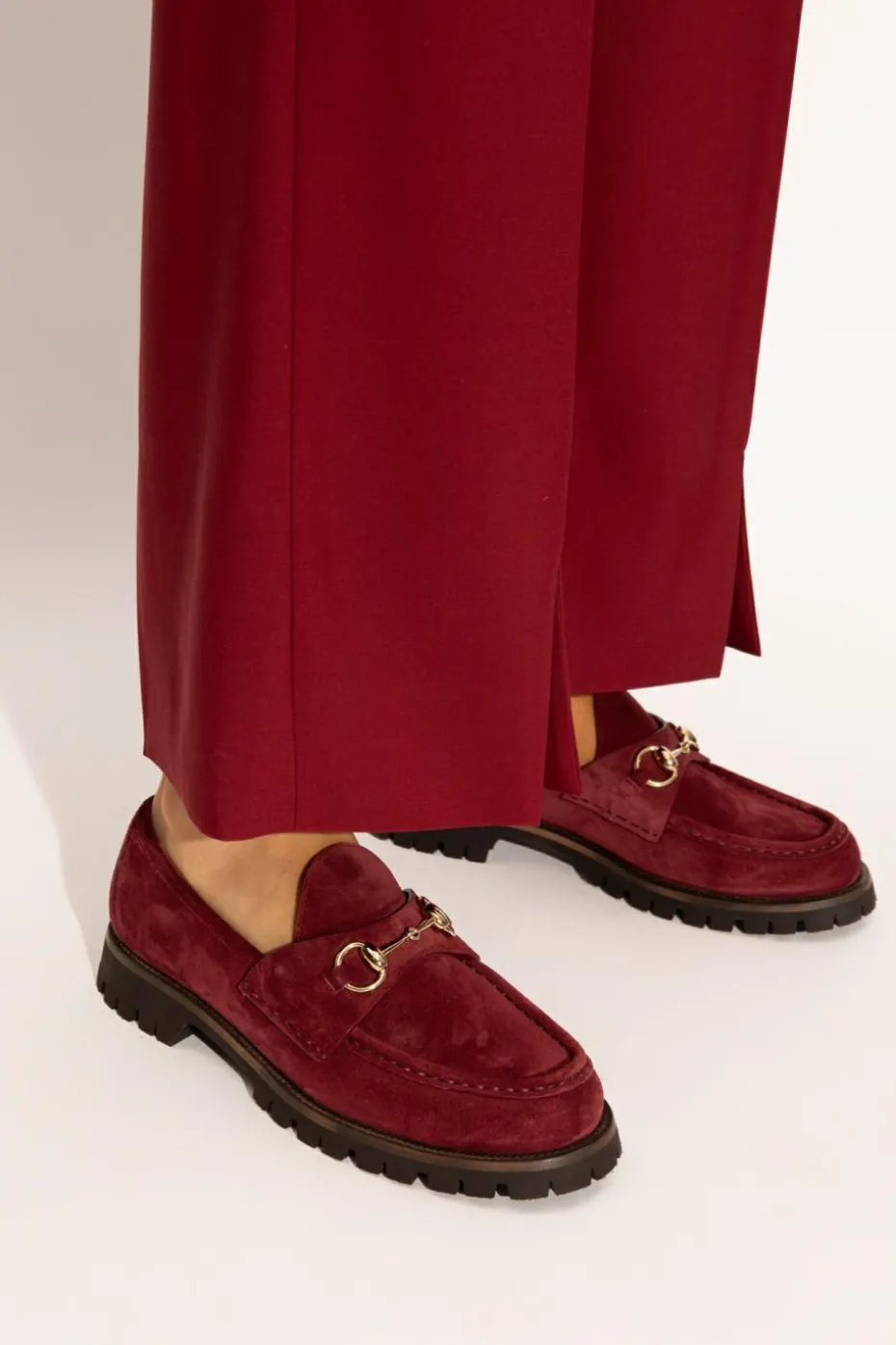 Gucci BURGUNDY Leather shoes