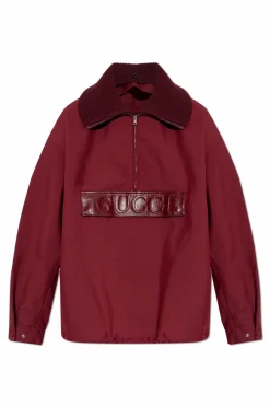 Gucci BURGUNDY Loose fit sweatshirt