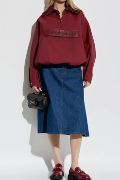 Gucci BURGUNDY Loose fit sweatshirt