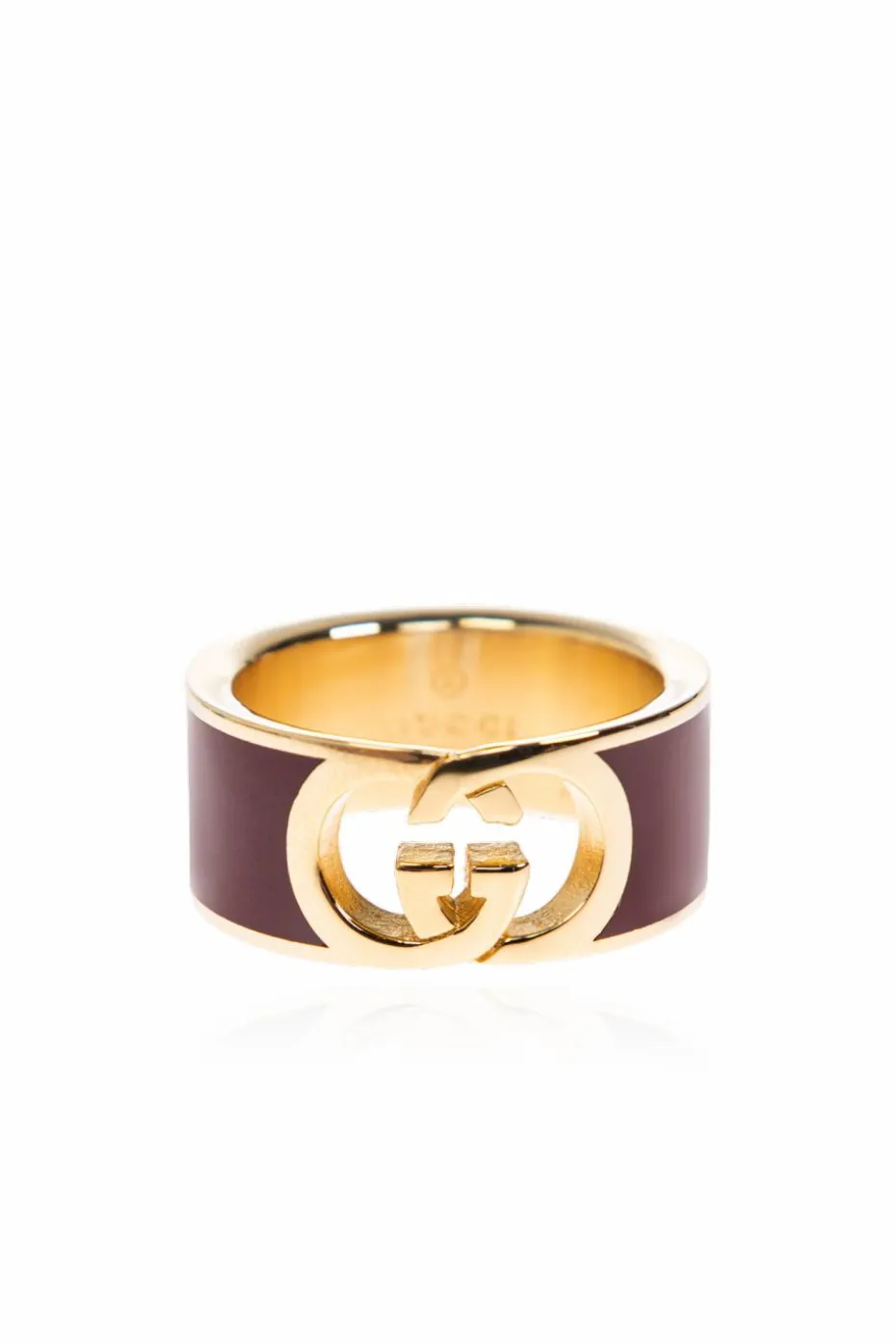 Gucci BURGUNDY Ring with logo