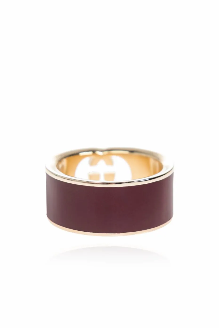 Gucci BURGUNDY Ring with logo