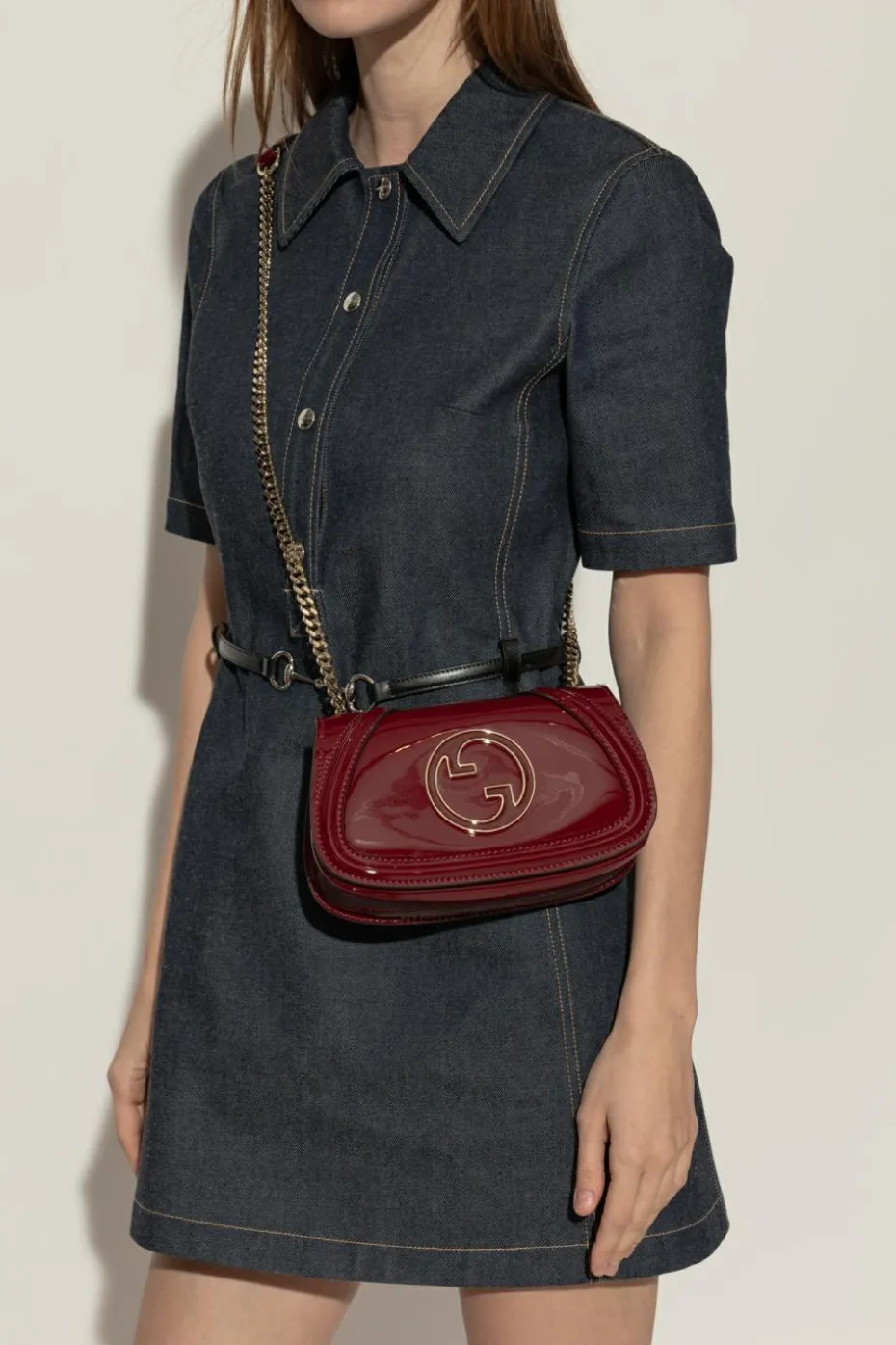 Gucci BURGUNDY Shoulder bag ‘Blondie Mini’