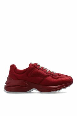 Gucci BURGUNDY Sneakers with logo