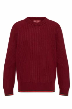 Gucci BURGUNDY Wool Sweater