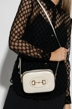 Gucci cream ‘1955 Horsebit Small’ shoulder bag