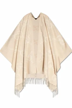 Gucci cream Cashmere poncho