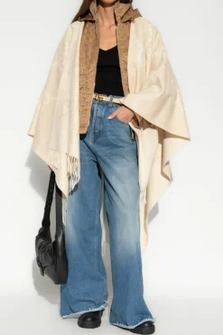 Gucci cream Cashmere poncho