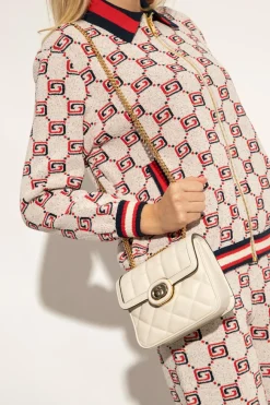 Gucci cream ‘Deco Mini’ shoulder bag