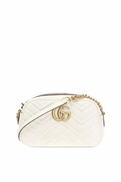 Gucci cream 'GG Marmont' shoulder bag