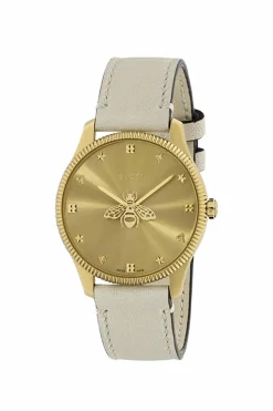 Gucci cream ‘G-Timeless’ watch