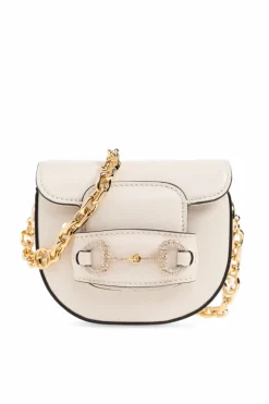 Gucci cream ‘Horsebit 1955’ belt bag