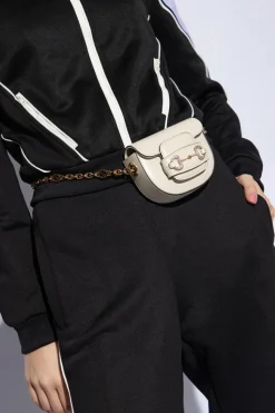 Gucci cream ‘Horsebit 1955’ belt bag