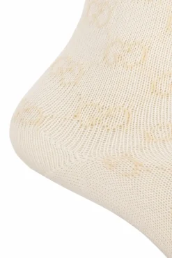 Gucci cream Monogrammed socks