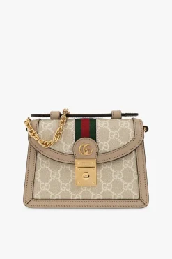 Gucci cream ‘Ophidia Mini’ shoulder bag