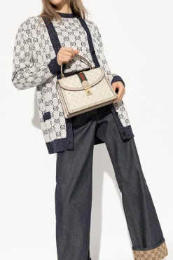 Gucci cream ‘Ophidia Small’ shoulder bag