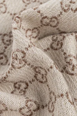 Gucci cream Scarf with monogram