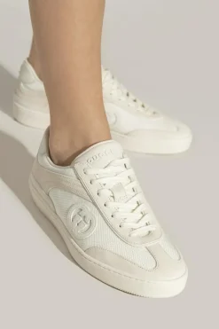 Gucci cream Sneakers with logo