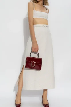 Gucci cream Top with monogram
