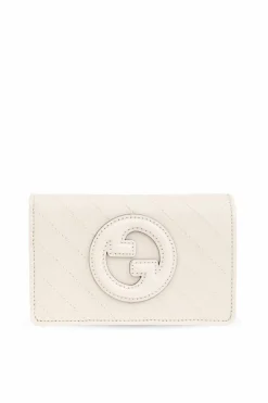 Gucci cream Wallet with logo