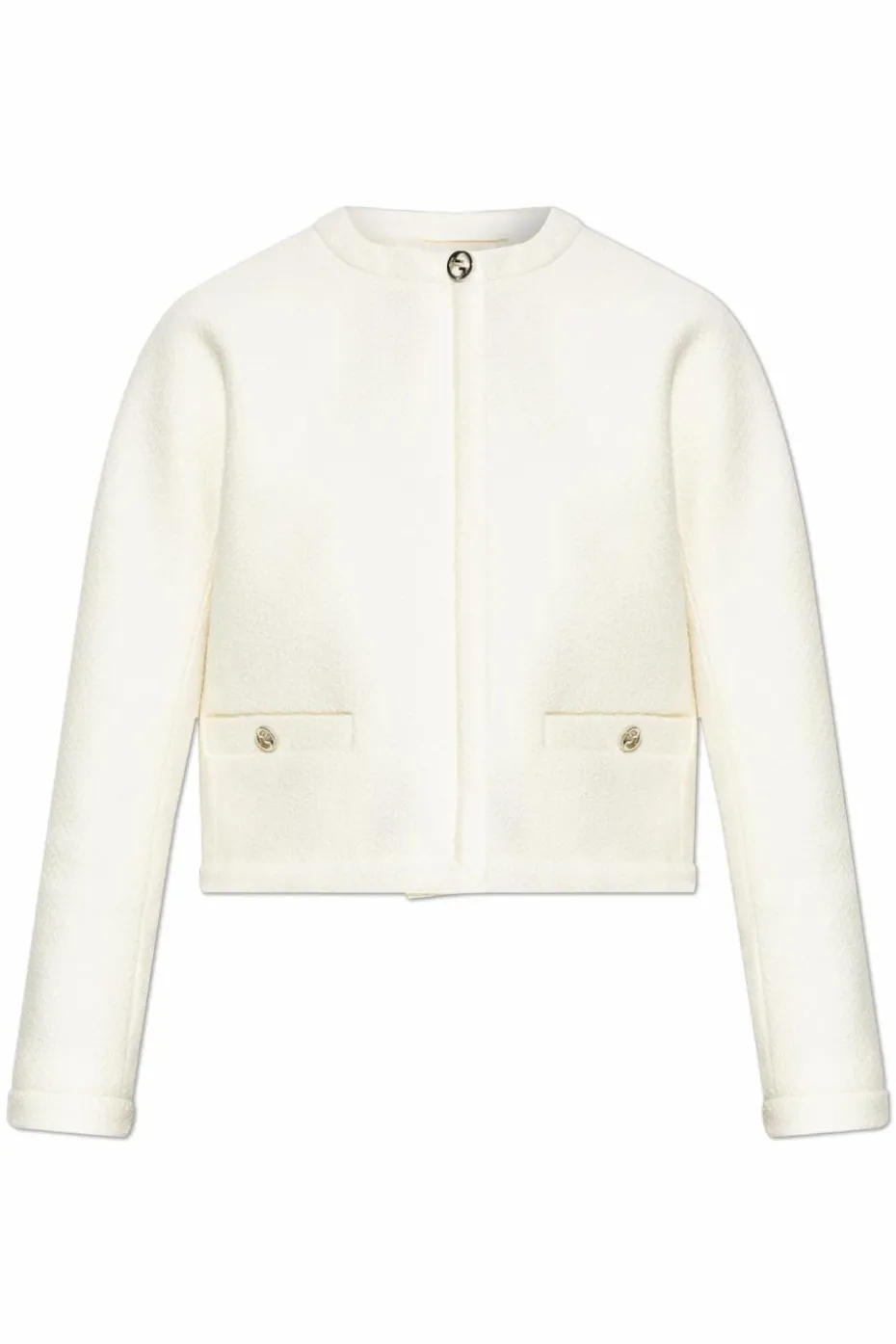 Gucci cream Wool blazer with pockets