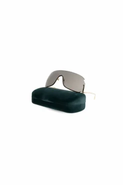 Gucci GOLD Logo-engraved sunglasses