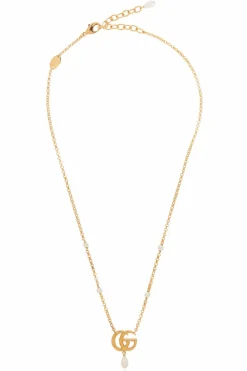 Gucci GOLD Necklace with logo-shaped pendant