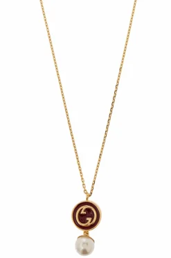 Gucci GOLD Necklace with Pendant