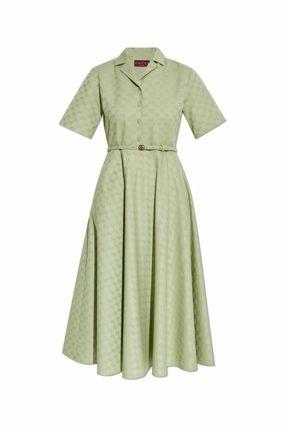 Gucci GREEN Dress with 'GG' pattern